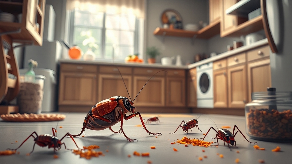 효과적인 바퀴벌레 퇴치 방법 (realistic 스타일)