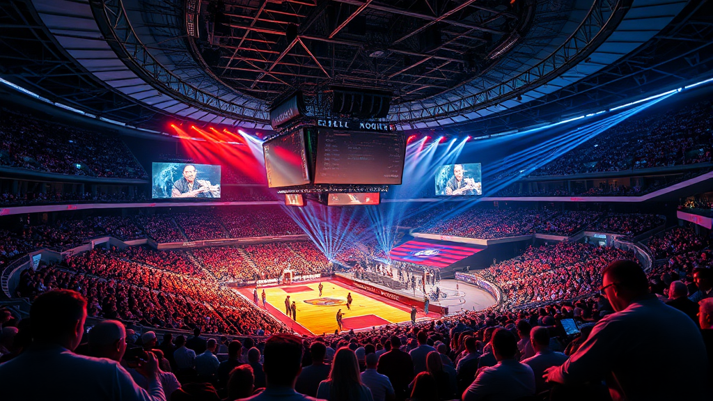 최첨단 시설과 다채로운 글로벌 이벤트의 향연 (realistic 스타일)