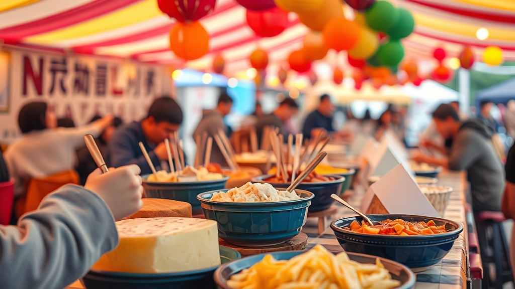 먹거리 천국 (realistic 스타일)