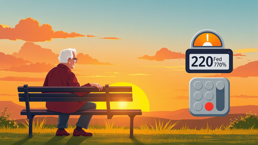 기초연금 수급액 및 감액 조건 (illustration 스타일)