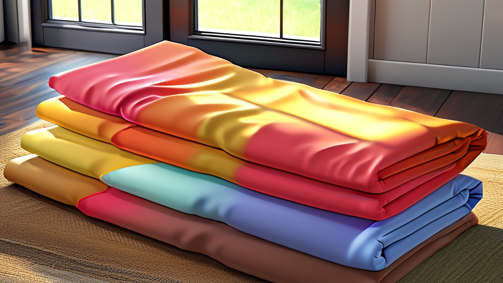 종량제 봉투로 이불 버리는 방법 (realistic 스타일)