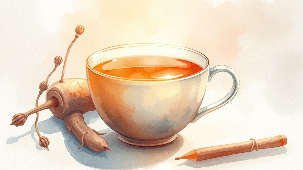 둥글레차, 다른 차와 비교해볼까요? (watercolor 스타일)