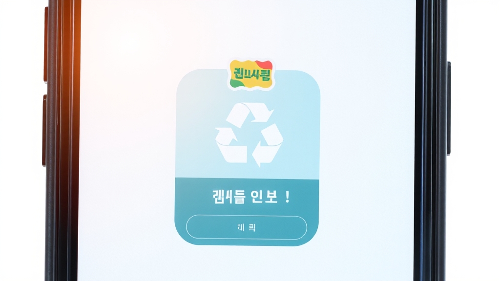 ‘빼기’ 앱 활용: 초간편 배출 신청 (realistic 스타일)