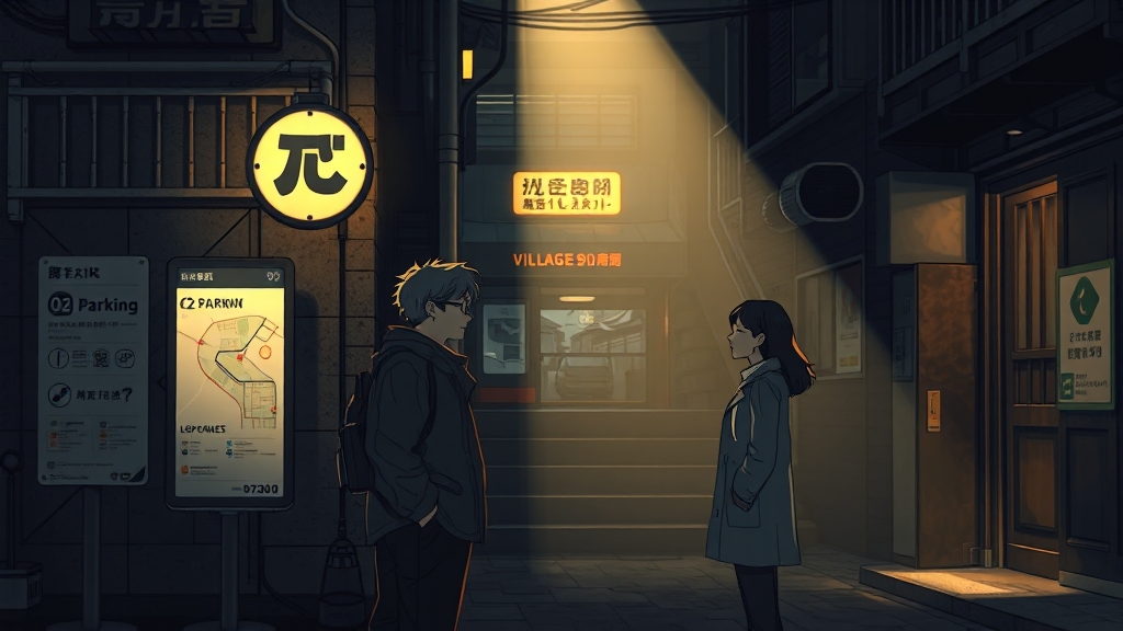 위치 및 교통 정보 (illustration 스타일)
