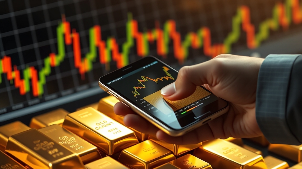 실시간 금 시세, 이렇게 확인하세요! (realistic 스타일)