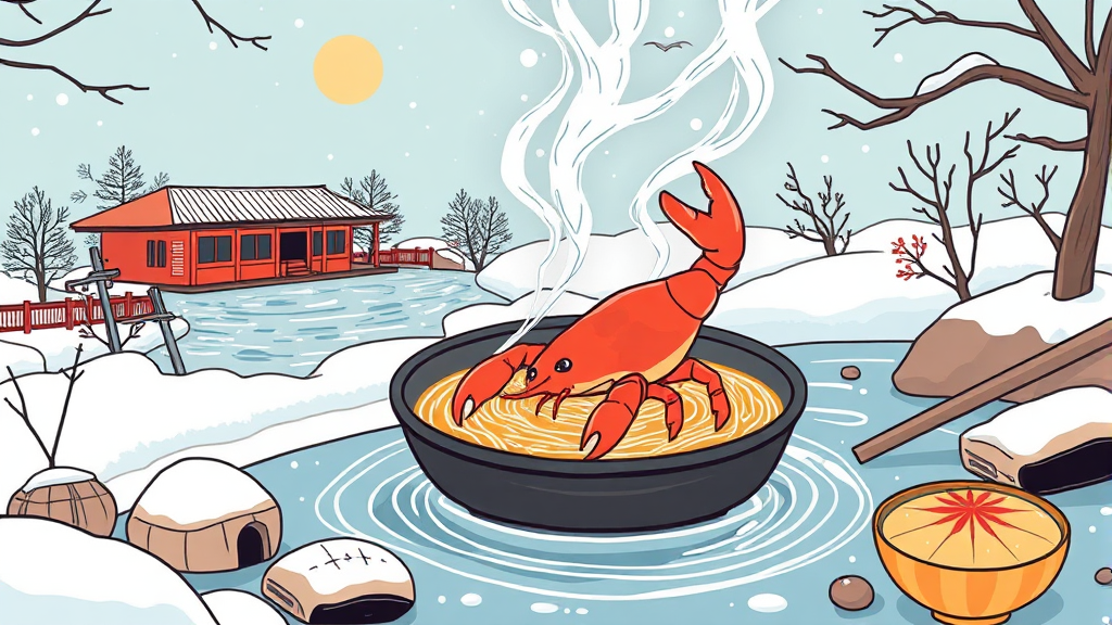 2박 3일 일본 겨울 여행 완벽 가이드: 온천, 미식, 절경 & 경비 절약 꿀팁 (2026 최신) 5 겨울 일본 미식 여행 (illustration 스타일)