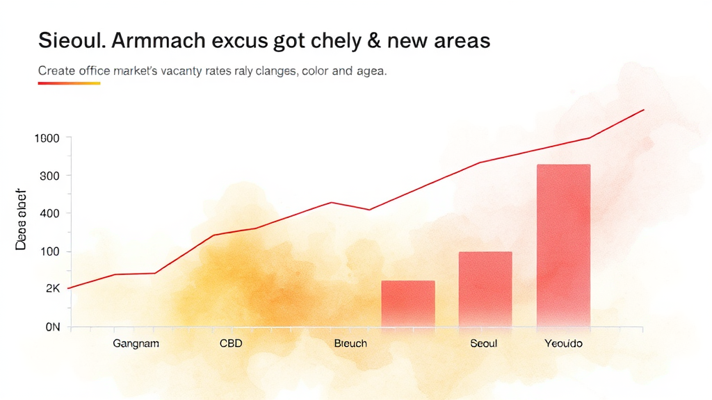 권역별 서울 오피스 시장 동향 및 특징 비교 (watercolor 스타일)
