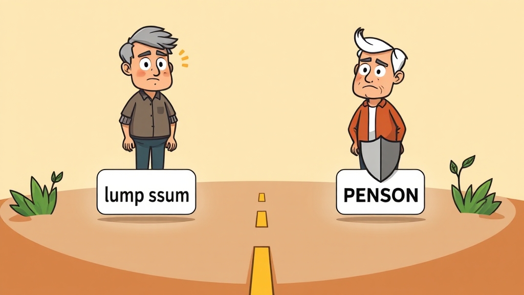 퇴직금 수령 방식, 나에게 맞는 선택은? (cartoon 스타일)