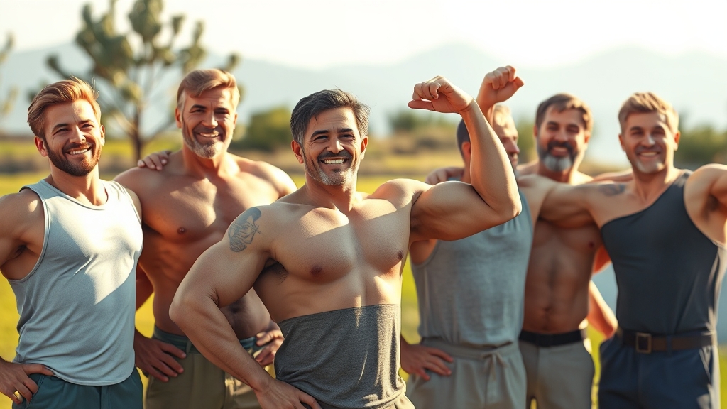 건강한 갱년기 습관 (realistic 스타일)