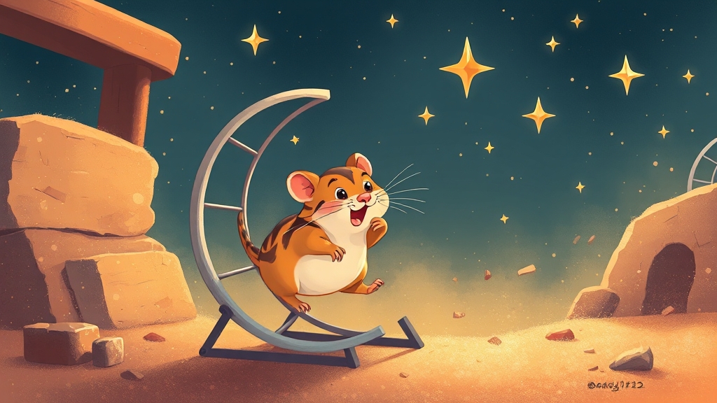 햄스터 키우기 팁 (illustration 스타일)