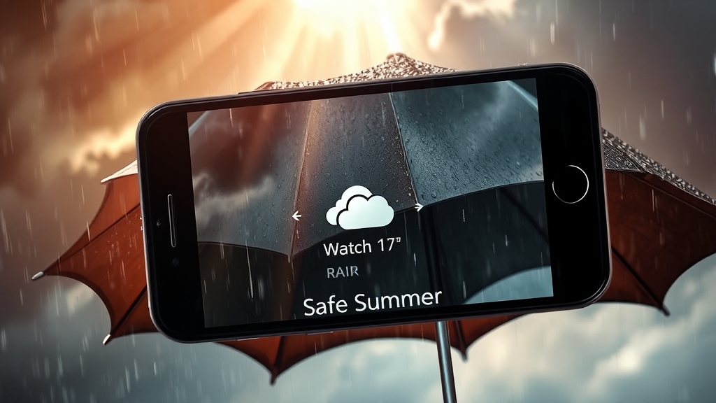 유용한 기상 정보 앱 (realistic 스타일)