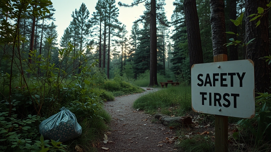 이용 시 주의사항 (realistic 스타일)