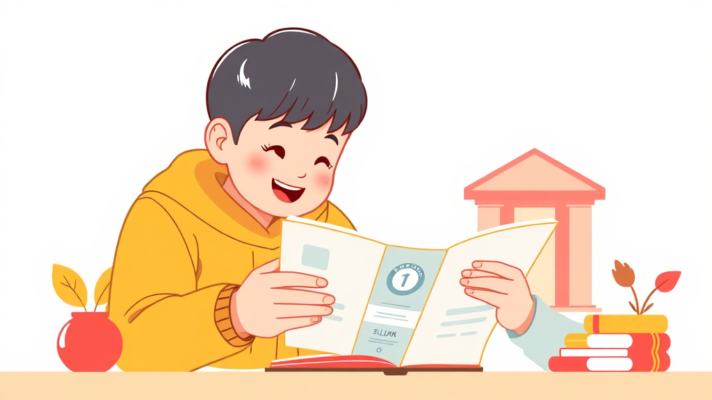 자녀 통장 관리 방법 (illustration 스타일)