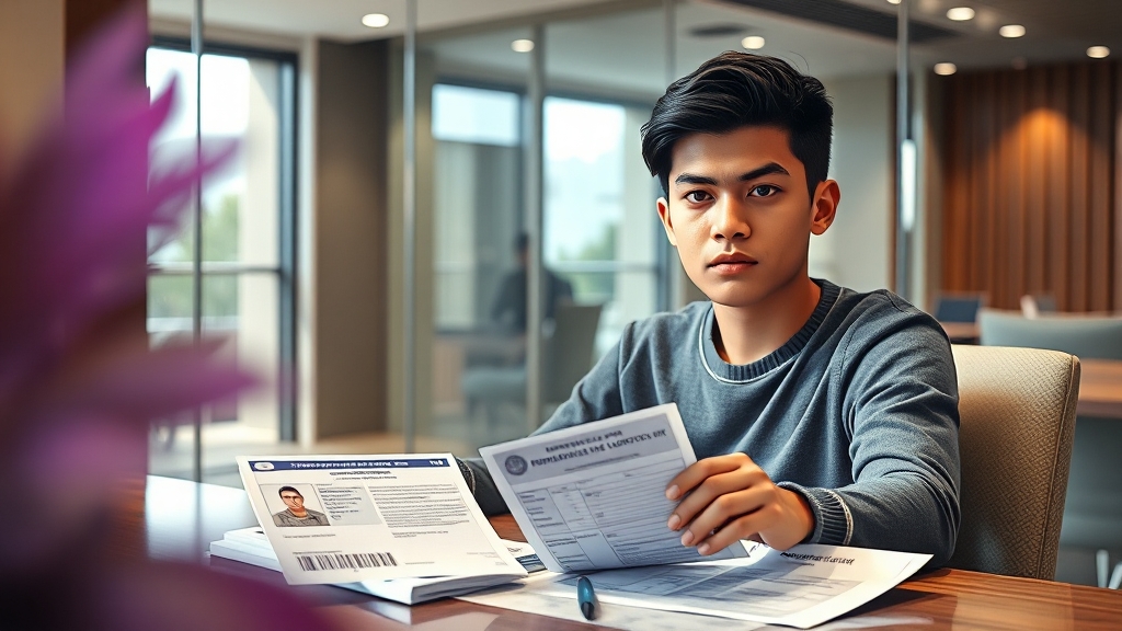 가입 방법 및 필요 서류 (realistic 스타일)