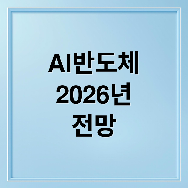 AI반도체
2026년
전망 (AI 반도체 2026년 전망)