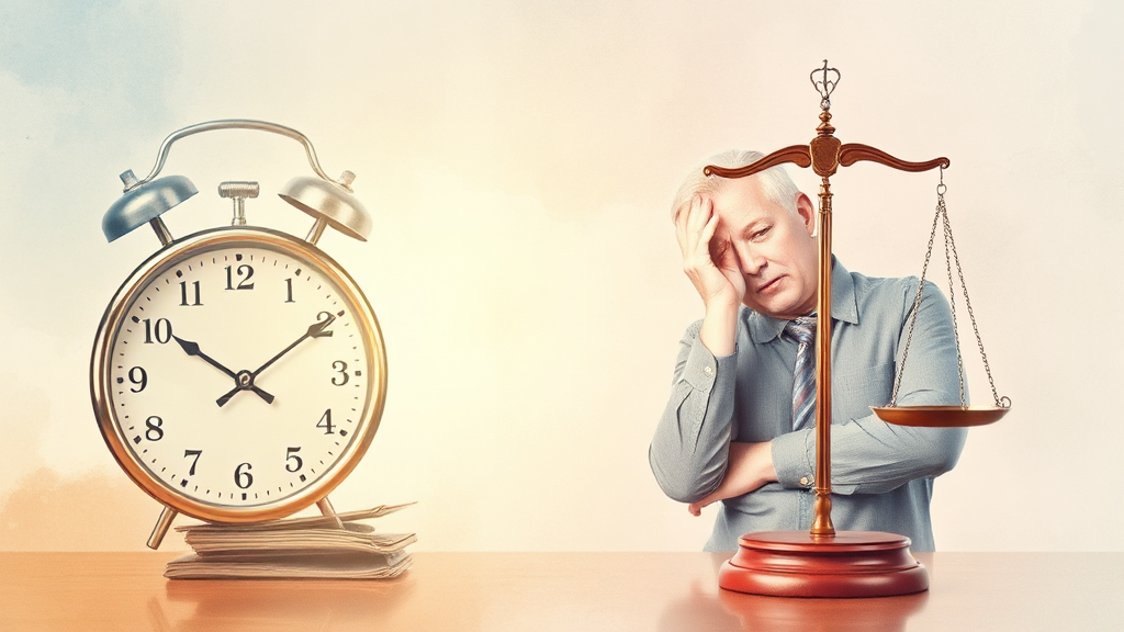 퇴직금, 늦게 받으면 불이익이 있을까요? (watercolor 스타일)