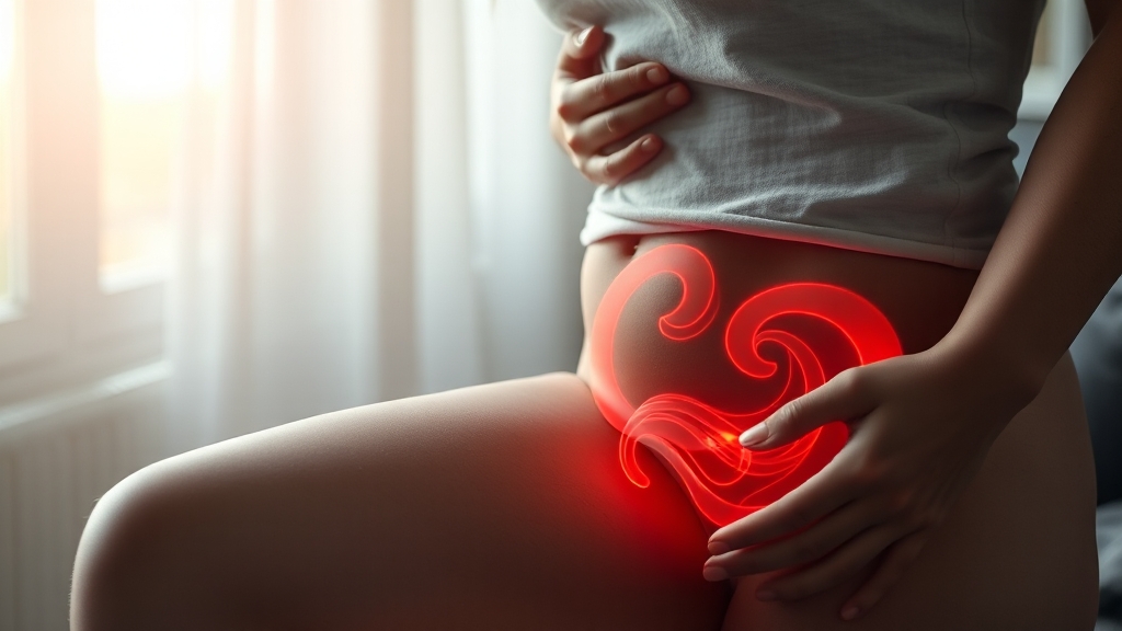 과민성 방광 진단과 원인 (realistic 스타일)