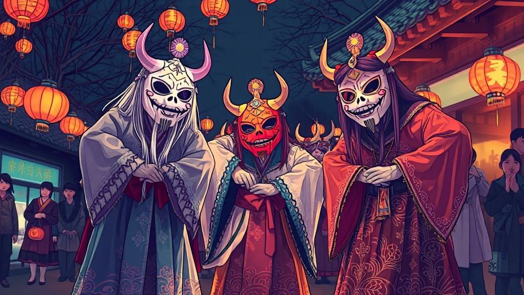 세계 속 할로윈 & 한국의 할로윈 (illustration 스타일)