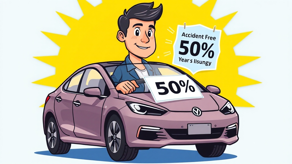 무사고 경력 & 운전 범위 설정 팁 (cartoon 스타일)