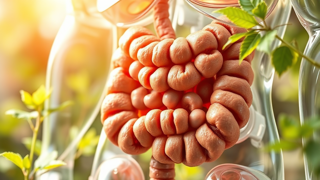 매스틱 유산균: 위 건강을 위한 튼튼이 친구 (realistic 스타일)