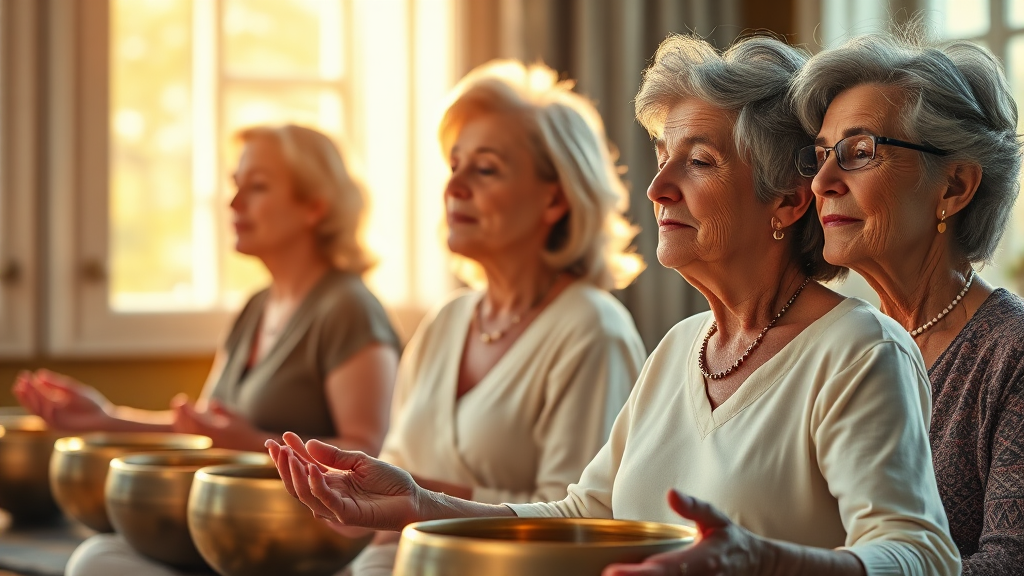 더 나은 나를 위한 4060 명상 치유 여정 (realistic 스타일)