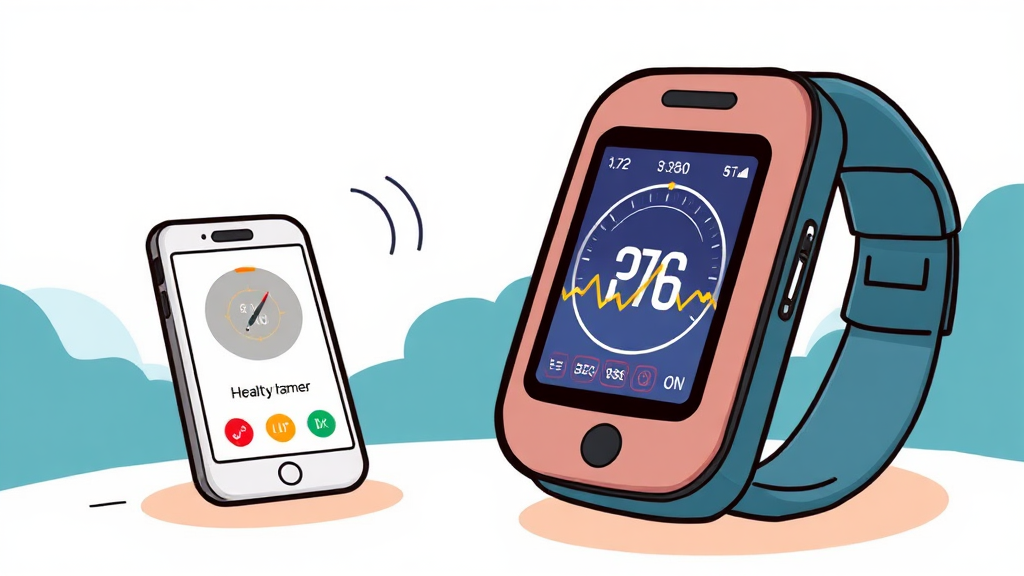 CGM의 작동 원리와 핵심 기능 (cartoon 스타일)