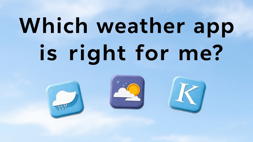 주요 날씨 예보 사이트 및 앱 비교 (watercolor 스타일)