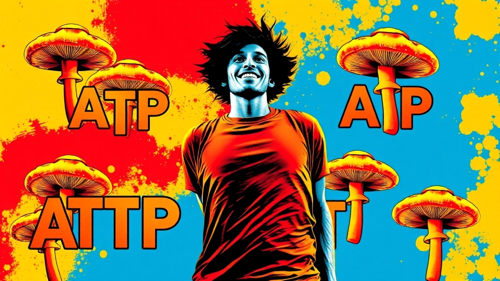 피로 회복 및 체력 증진 효과 (popart 스타일)