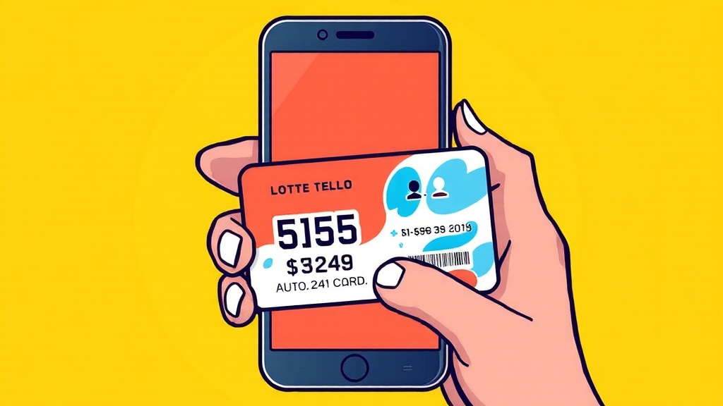 롯데 텔로 SE 카드 발급 및 이용 절차 (cartoon 스타일)