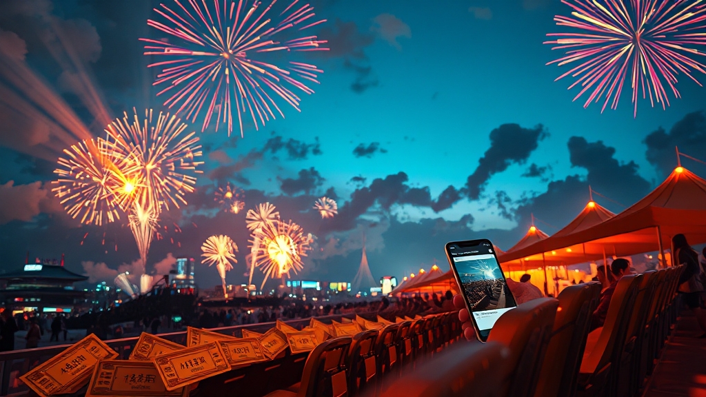 티켓 예매 일정 및 방법 (realistic 스타일)