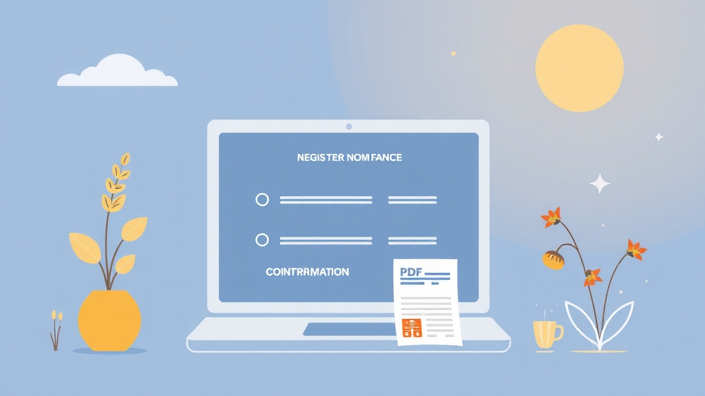 인터넷 발급 방법 (illustration 스타일)