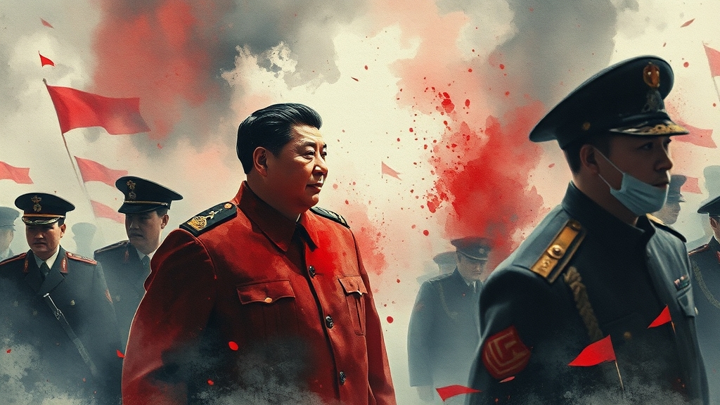 군부 숙청, 단순 인사 개편일까? (watercolor 스타일)