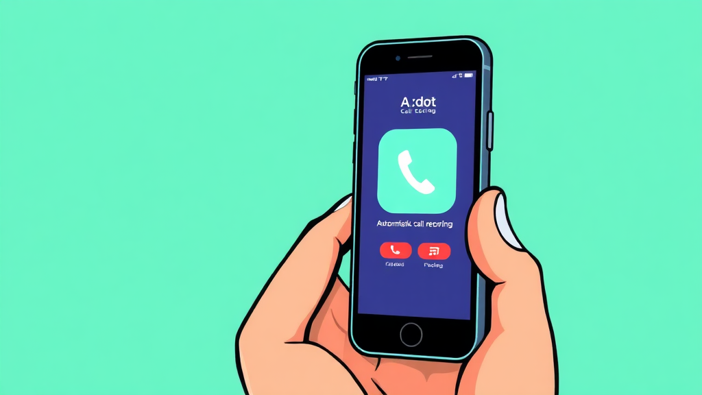 SKT 에이닷으로 아이폰 통화 녹음하기 (cartoon 스타일)