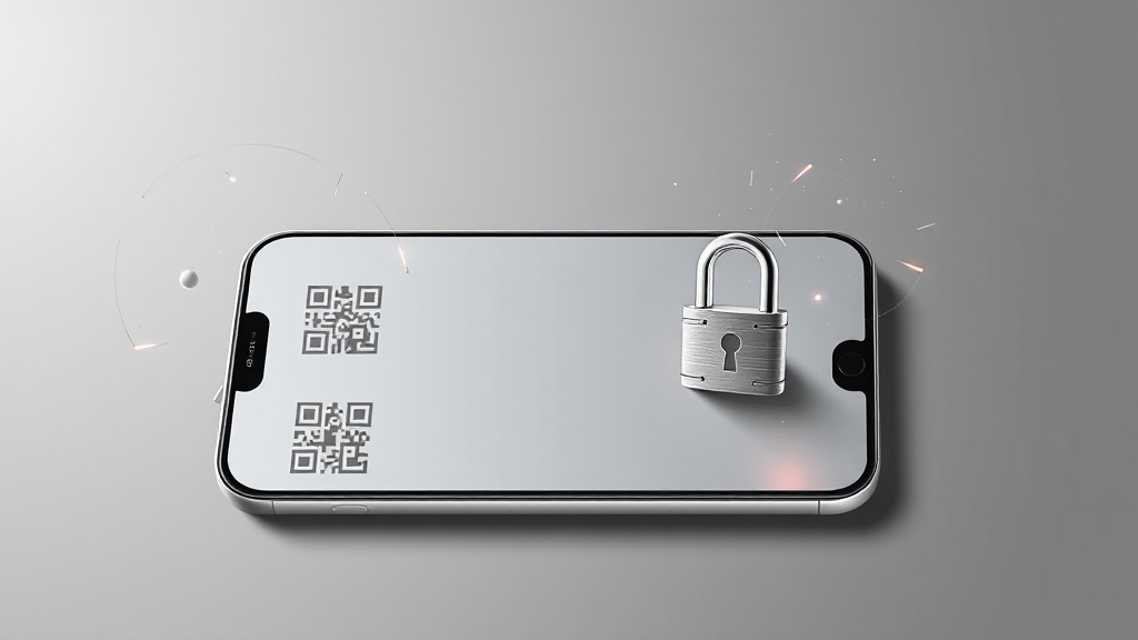 모바일 신분증 보안 및 유의사항 (illustration 스타일)