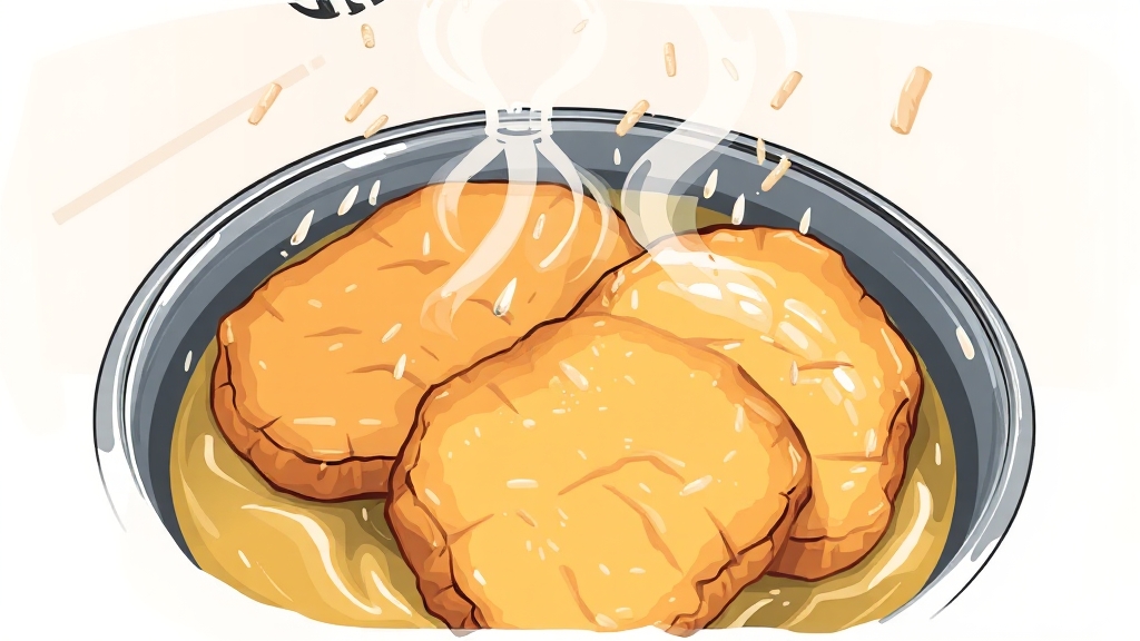 집에서 돈까스 만들기 (illustration 스타일)