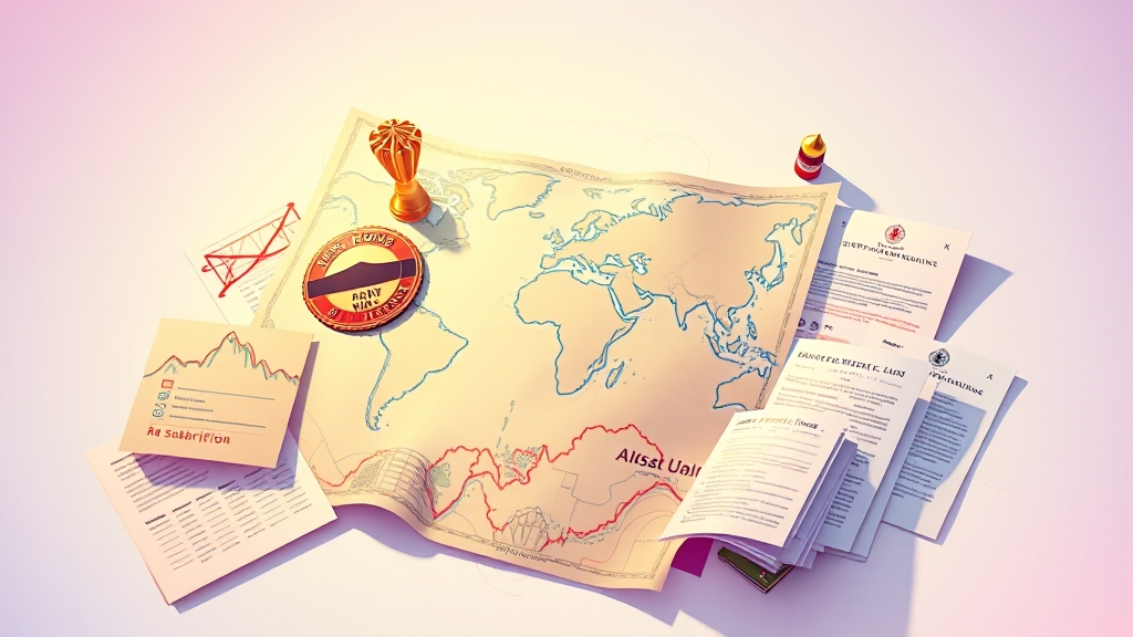 청약 당첨 전략 & 유의사항 (illustration 스타일)