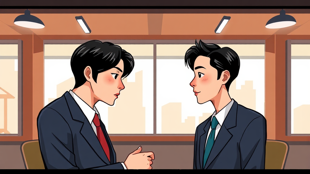 주요 등장인물 및 인물 관계도 (cartoon 스타일)