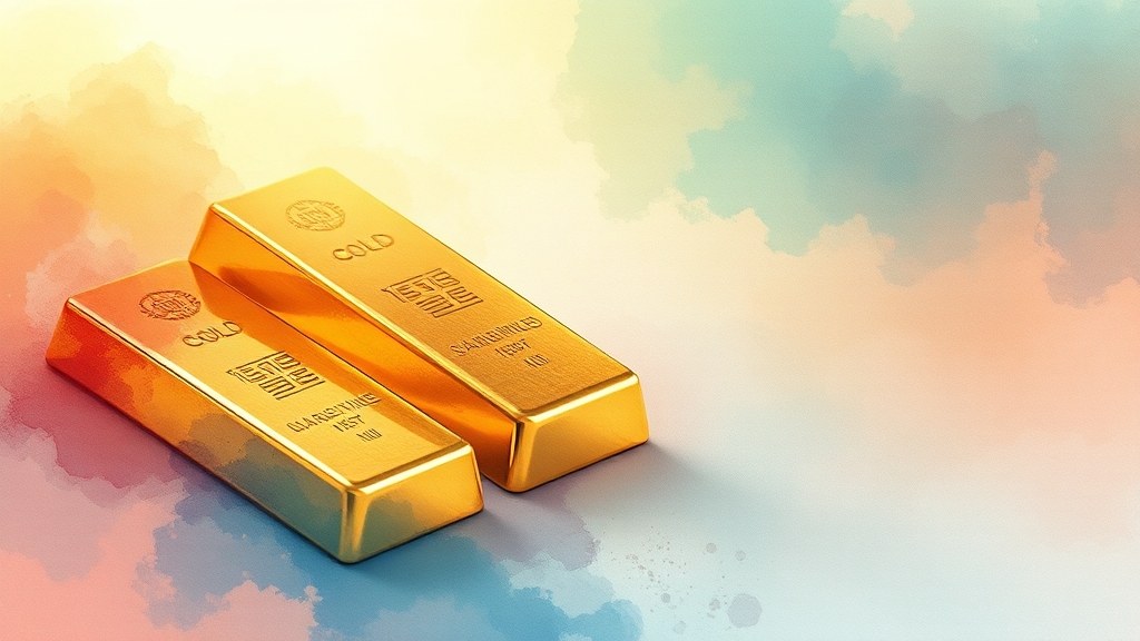 KRX 금 투자란? (watercolor 스타일)