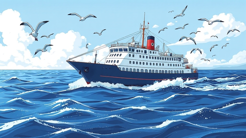 대마도 배편 예약, 따라만 하세요! (illustration 스타일)