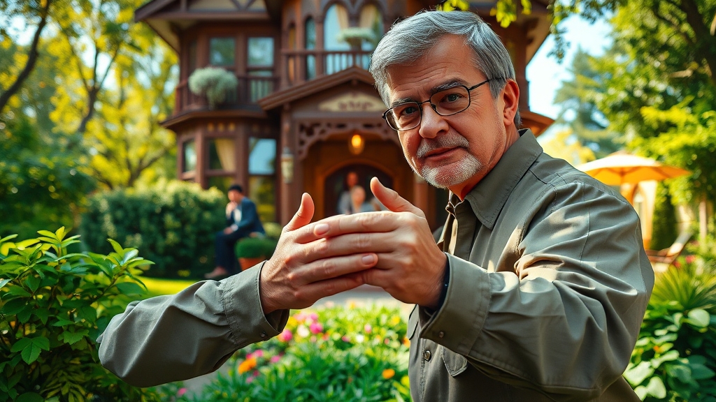 집과 텃밭 해충 방제 전략 (realistic 스타일)