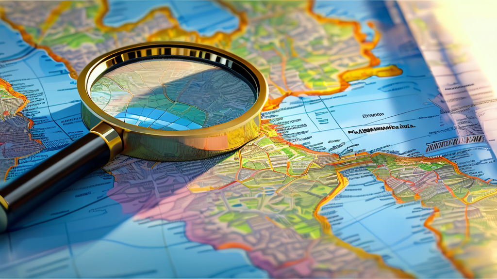 지도 축척 변화를 통한 정보 파악 전략 (realistic 스타일)