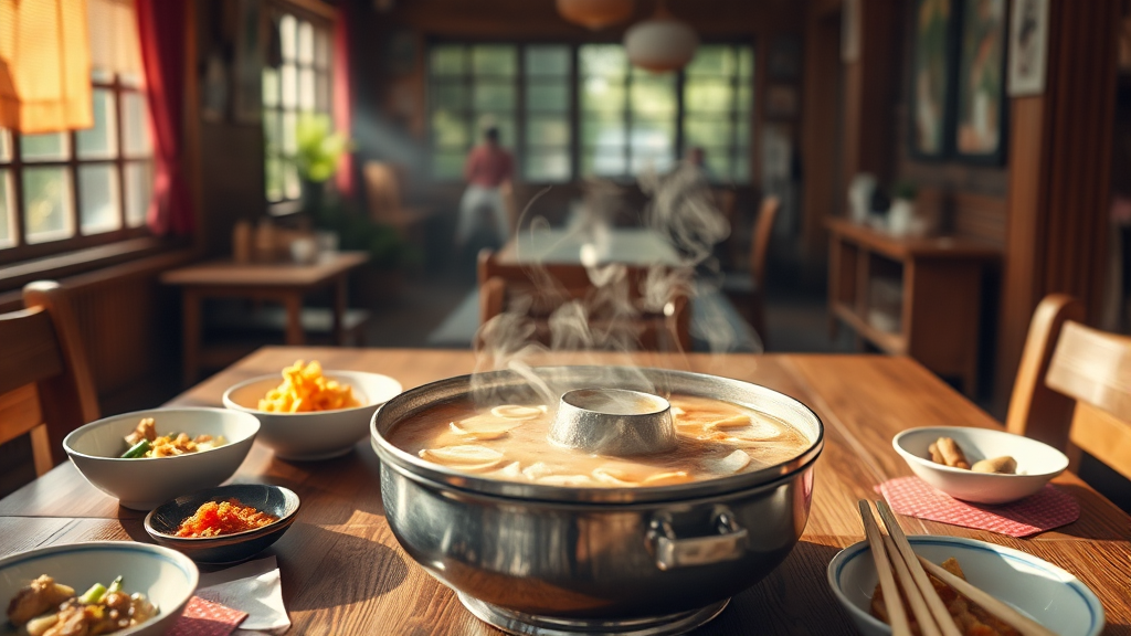 평양집 소개: 역사와 명성 (realistic 스타일)