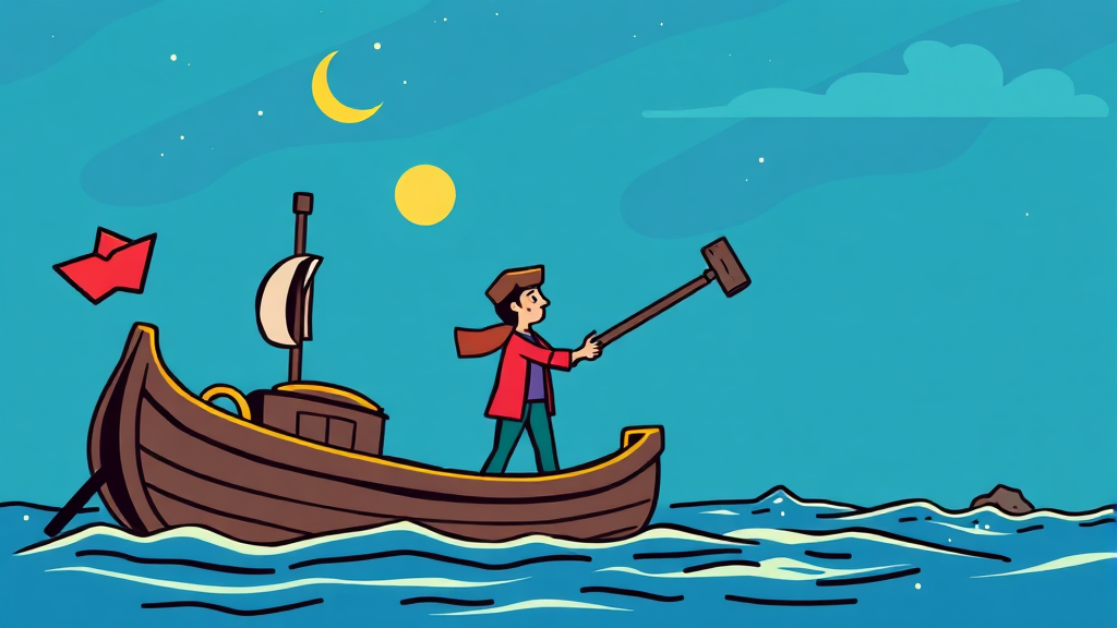 AI 부업 실패 원인 분석 (cartoon 스타일)