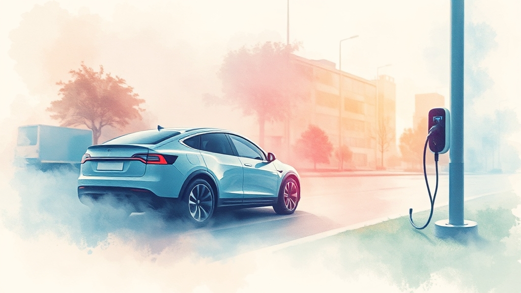 전기차 시장 판매 동향 분석 (watercolor 스타일)