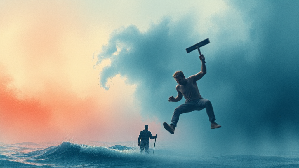 ‘대홍수’ 영화 개요 (watercolor 스타일)