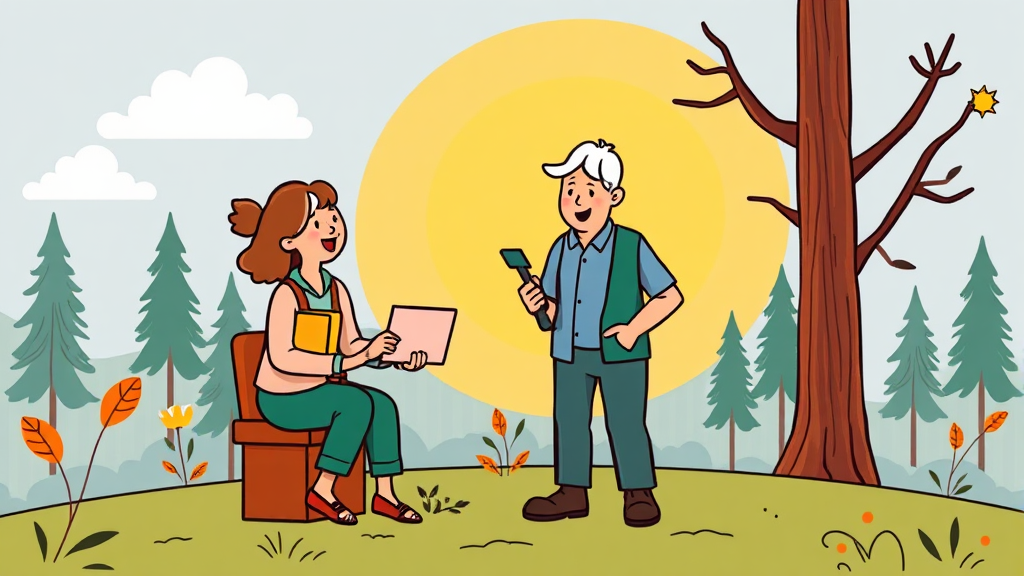 은퇴 후에도 활발하게! 시니어 맞춤형 자격증 추천 (cartoon 스타일)