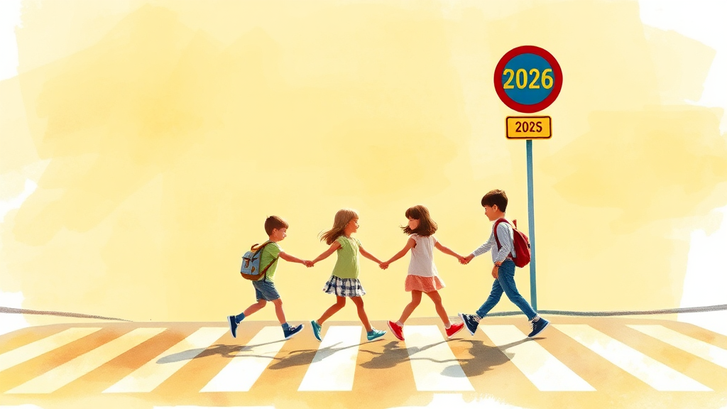 2026년 교통 규칙 핵심 요약 (watercolor 스타일)