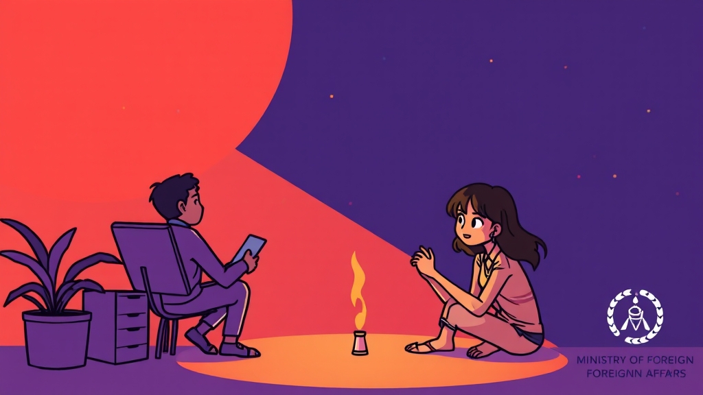 해외여행 시 주의해야 할 점: 취업 사기 (cartoon 스타일)