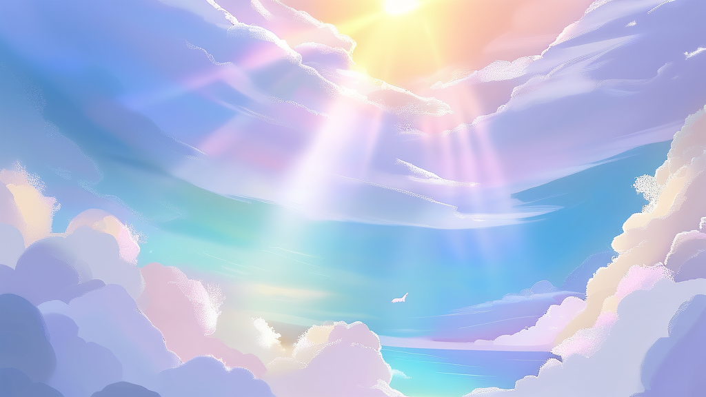 햇살론 유스, 청년 위한 든든한 금융 지원 (watercolor 스타일)