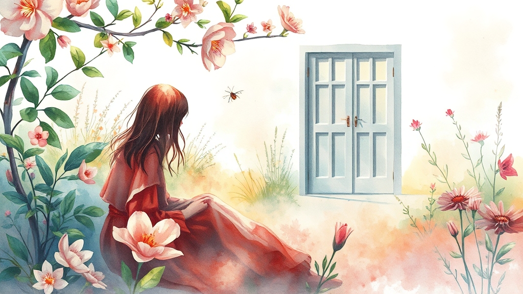 러브버그와 공존하는 방법 (watercolor 스타일)